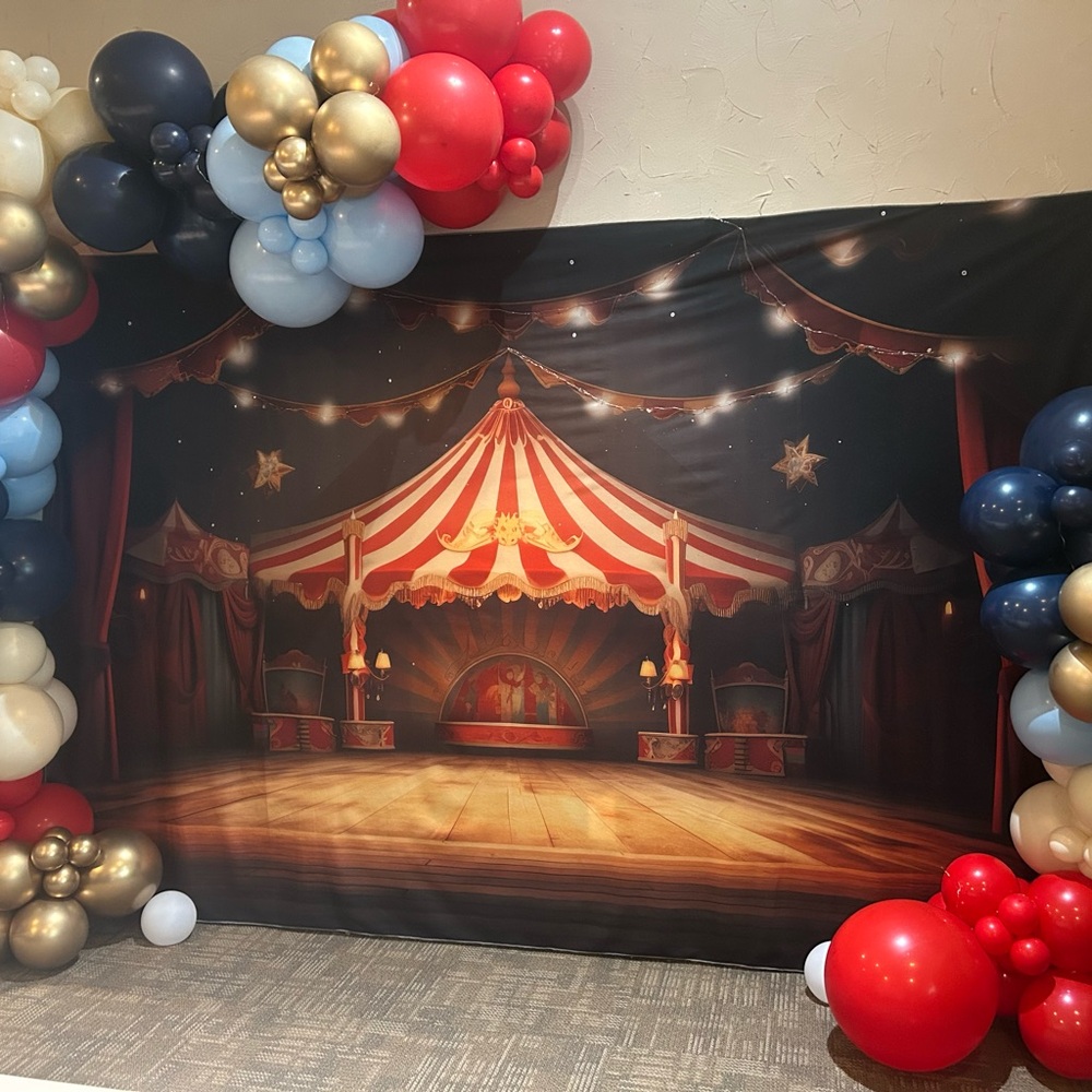 Circus Theme Party Backdrop (no balloons)